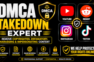 send dmca takedown notice to remove infringing content