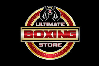 design monogram biggest boxing events logo