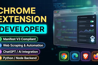 develop manifest v3 chrome extension with python backend