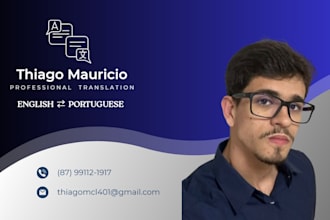 translate english to portuguese and portuguese to english
