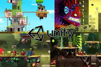 develop a 2d pixel indie game in godot for pc and mobile, fix unity