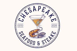 design rebranding existing restaurant seafood logo