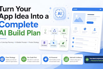 create a complete no code app plan and ai builder prompt