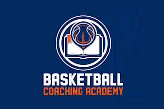 design basketball coaching academy logo