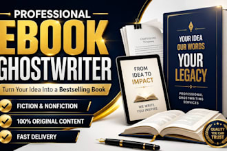 write your ebook, ghostwrite, ghostwrite your book, create compelling fiction