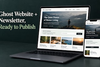 build ghost cms website customize ghost cms newsletter and setup ghost cms blog