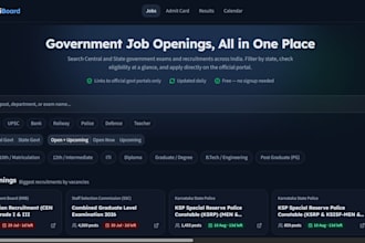 build a directory or job listing website with search and filters