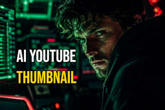 design eye catching youtube thumbnail using ai