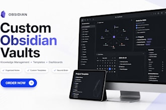 create obsidian vault, knowledge management system and custom templates