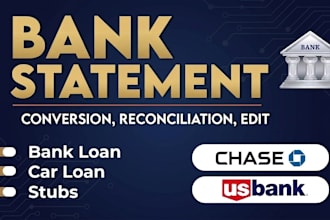 do bank statement editable format for loans and other purposes