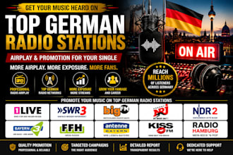 promote your song on german radio and grow your audience