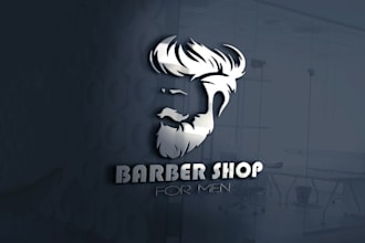 design outstanding barber shop, barber, spa and beauty salon logo