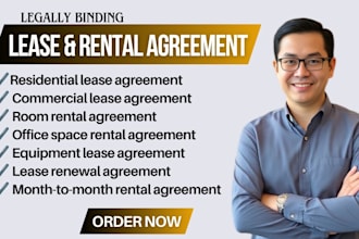 draft lease agreement, room rental, space rental and equipment lease contract