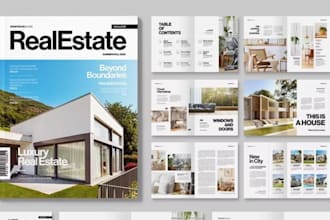 design luxury real estate brochure property listing presentation, marketing kit