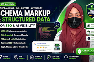 implement schema markup and structured data for SEO, google and ai search