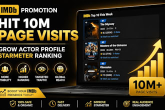 imdb promotion hit 10m page visit grow actor profile starmeter ranking