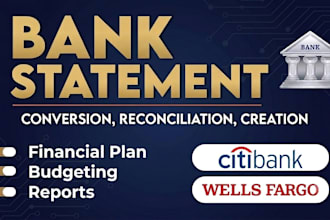convert 1 to 12 month bank statement pdf to editable format