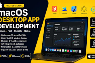 develop native macos desktop app using swiftui, xcode or electron, tauri