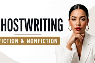 ghostwrite fiction and nonfiction book, ebook ghostwriting as a ghostwriter