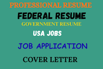 craft a professional federal resume