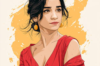 do awesome vector portrait art