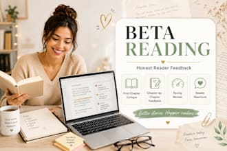 beta read your novel with first chapter critique pacing and reader feedback