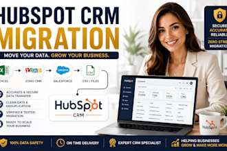 migrate your data to hubspot CRM from excel, zoho or salesforce