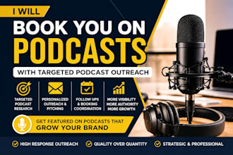 do podcast outreach and book you on podcasts to grow