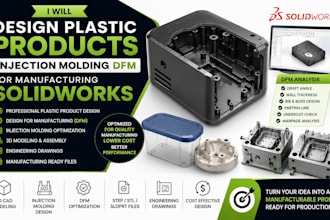 design plastic products, injection molding dfm for manufacturing solidworks