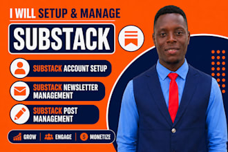 setup substack account manage substack newsletter manage substack post