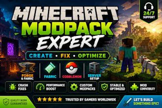 create fix optimize custom minecraft modpacks forge fabrics cobblemon palworld