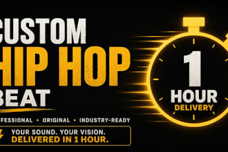make a 1 hour custom beat production