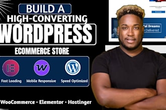 create wordpress ecommerce online store website, hostinger woocommerce and seo