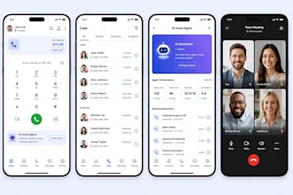 develop voip softphone app, linphone, ai voice agent, and webrtc video call