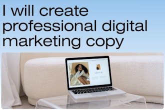 create professional digital marketing copy