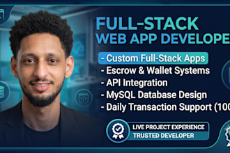develope full stack webapplication