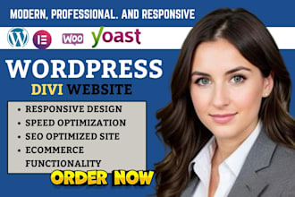 build wordpress divi website design website redesign with divi theme