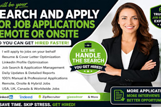 search and apply for job applications remote or onsite