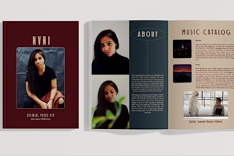 design dj epk dj press kit music epk rapper epk creator media kit artist epk