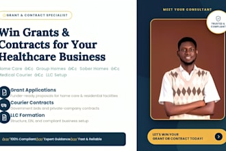 win grant for home care, group home, sober home, medical courier contract, llc