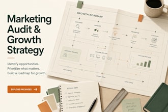create a marketing audit or growth strategy