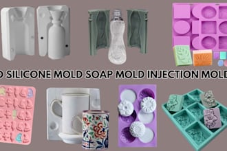 design custom silicone mold injection mold design plastic 3d mold slip casting