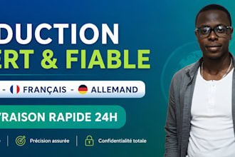 je ferais la traduction et rédaction