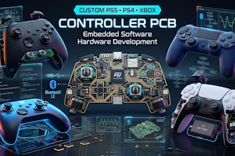develop ps5 ps4 xbox controller pcb and embedded software