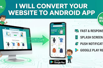 convert website to android app with webview and custom features