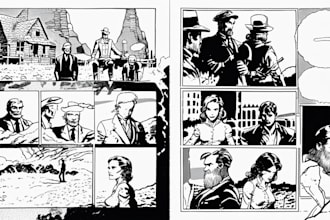 draw professional comic pages
