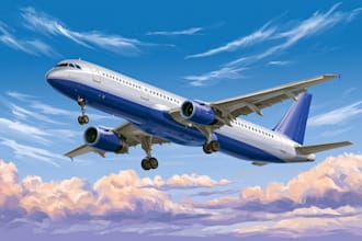 draw aircraft, airplane, helicopter into a vector cartoon