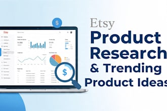 do etsy product  research and professional listing