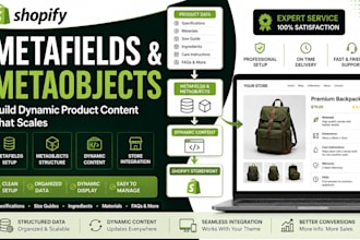 set up shopify metafields and metaobjects for your store