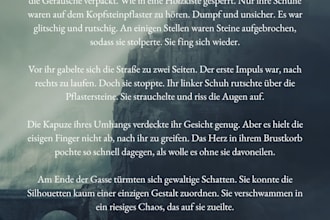schreibe ihre kapitel szenen oder fantasy und dystopie geschichten auf deutsch